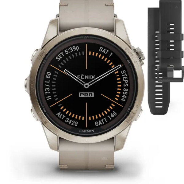 Garmin Fenix 7S Pro Sapphire Solar Edition Smartwatch 010-02776-30