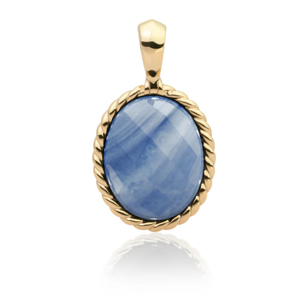 Sparkling Jewels Twist hanger Blue Aventurine SPG21-G37