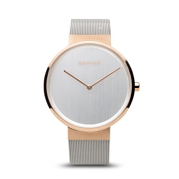 Bering - Classic 14539-060 Dameshorloge - Zilverkleurig/Beige