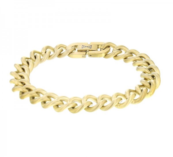 Aze Jewels - Stalen Armband AZ-BM002-D-195 Gourmet - Goudkleurig