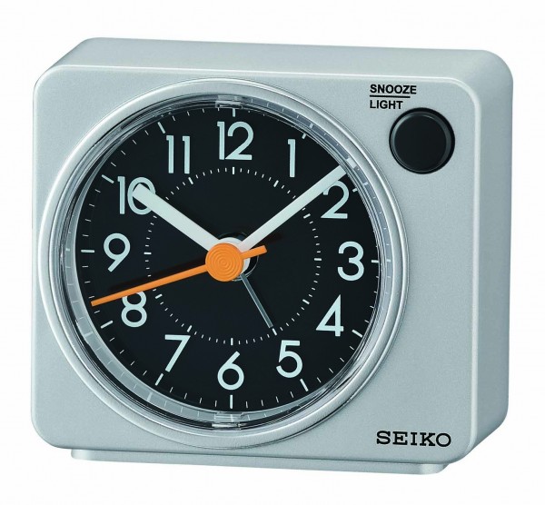Seiko Wekker QHE100A Metallic Zilverkleurig