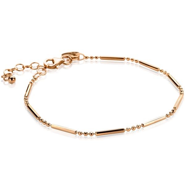 Zinzi - Zilveren Armband ZIA1452R Rosékleurig Fantasie Staafjes