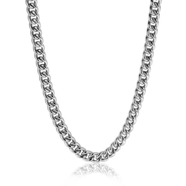 Zinzi - Zilveren Gourmet Collier ZIC1056 6,5mm Breed