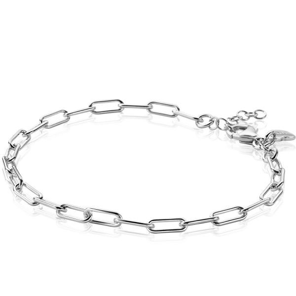 Zinzi - Zilveren Armband ZIA2202 Paperclip