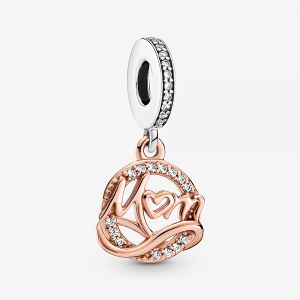Pandora - Zilveren Bedel 789374C01 Two-Tone Mum Rosékleurig