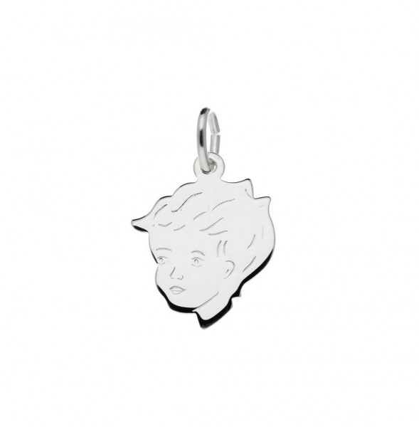 Hanger Kinderkopje Jongen Zilver