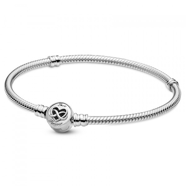 Pandora Moments - Zilveren Snake Armband 599365C00 19cm Infinity Sluiting