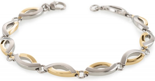 Boccia - Armband Titanium - 03001-02 - Bicolor