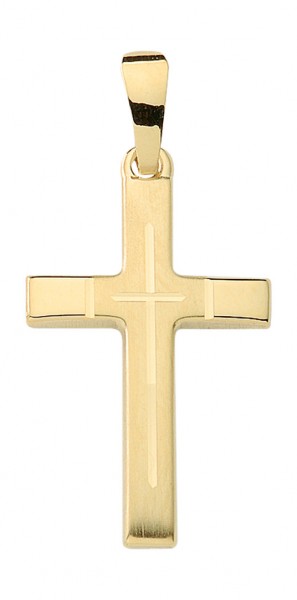 Gouden Hanger KR127148 14 Karaat Goud Kruis