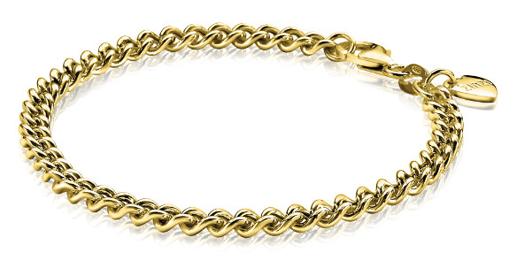 Zinzi Goudkleurige Gourmet armband 4,5 mm ZIA1414G