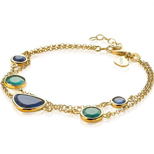Zinzi - Zilveren Armband ZIA1933 Goudkleurige Multi-Look