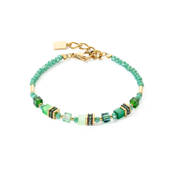Coeur de Lion Armband Mini Cubes Groen 4565/30 - 0500